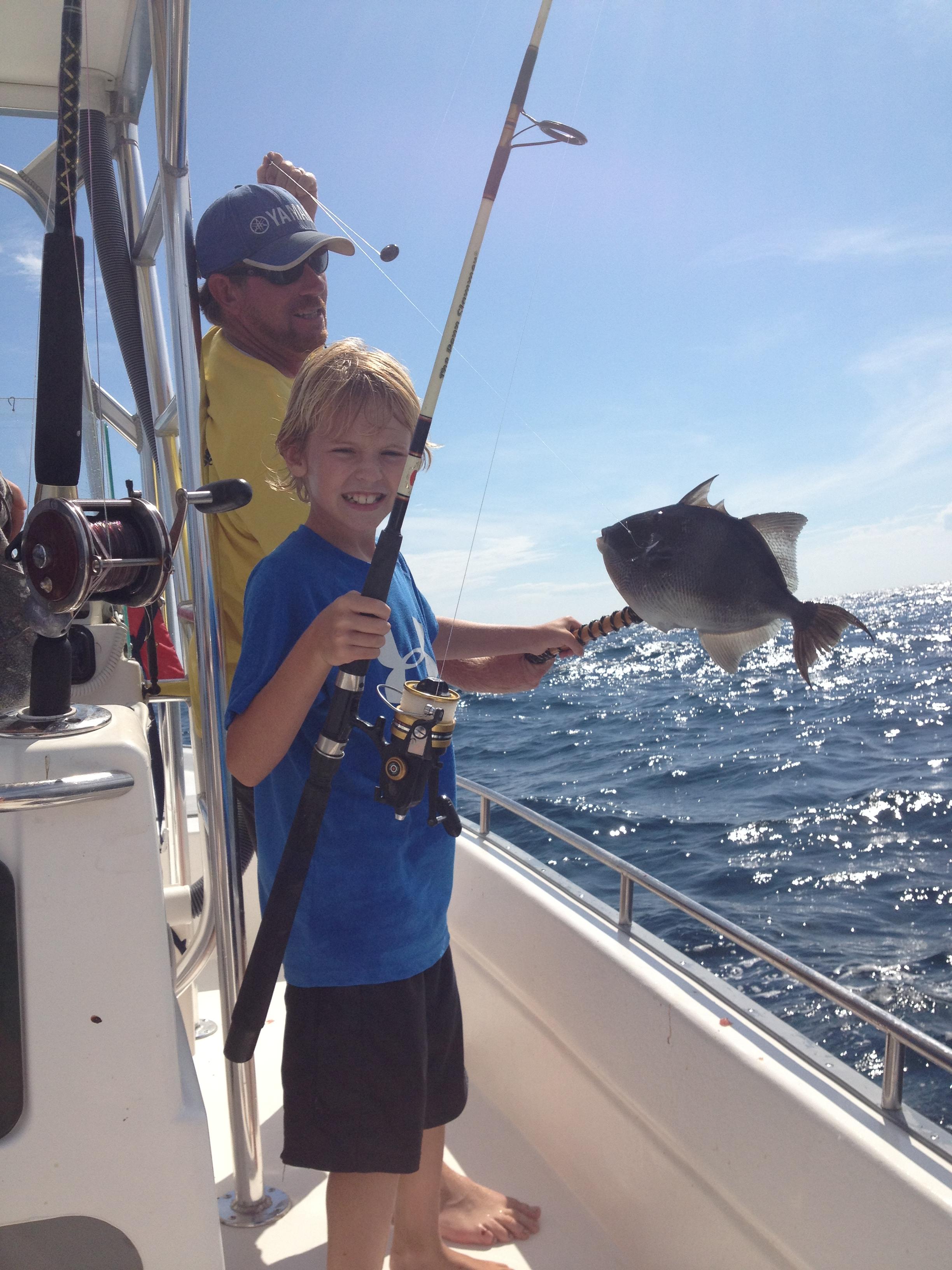Boy Catching fish